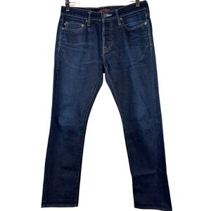 Abercrombie & Fitch Jeans Mens 30x30 Blue Performance Selvedge Straight Stretch